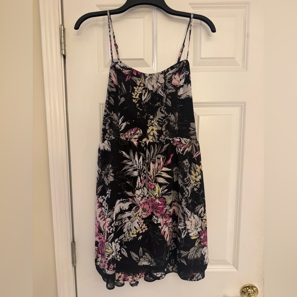 Princess Vera Wang Black Floral Dress